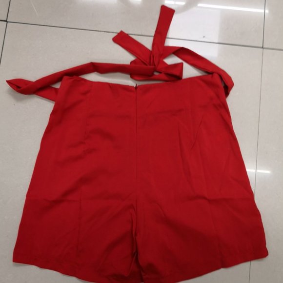 Formal Dress Shorts - High Waist - Wide Leg - Summer Shorts - Picture 4 of 5